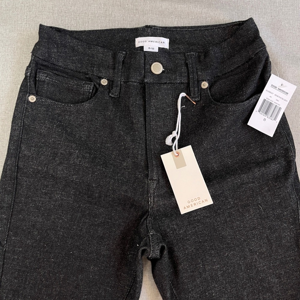 Good American Always Fits Good Legs Skinny Jeans Womens 6-12 Black NEW - Picture 6 of 16